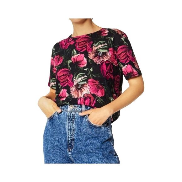 SANDRO PARIS FLORAL T-SHIRT - Picture 2 of 9